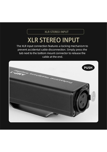 Evrensel Xlr - 3,5 mm Kulaklık Amplifikatörü Müzik Aşığı Için Çıkış Hacmi Kontrolü ile Parazit Yok Hıfı Ses Kalitesi (Yurt Dışından) modelleri