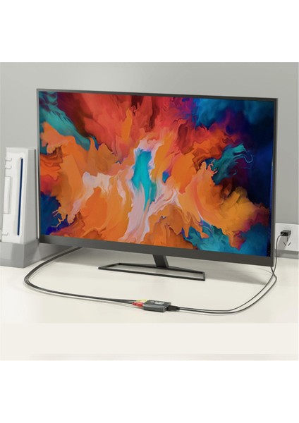 Ps1/2/3 Xbox N64 Wii Vhs Vcr Mavi-Işını DVD Stb Adaptörü Için Rca-Hdmı Uyumlu Adaptör Av Ila Hdmı-Kompozit Dönüştürücü (Yurt Dışından) modelleri