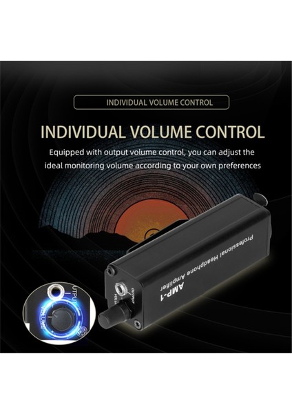 Evrensel Xlr - 3,5 mm Kulaklık Amplifikatörü Müzik Aşığı Için Çıkış Hacmi Kontrolü ile Parazit Yok Hıfı Ses Kalitesi (Yurt Dışından) fırsatları