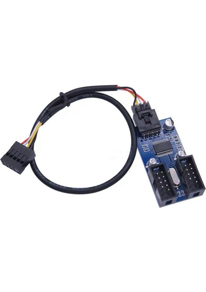 1&#39;den 2 Adaptör Kablosu Anakart 9pin Konnektörü USB Pimi Fiş ve Oynat Anakart Adaptör Kablosu (Yurt Dışından)