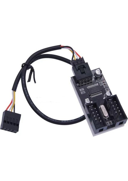 1&#39;den 2 Adaptör Kablosu Anakart 9pin Konnektörü USB Pimi Fiş ve Oynat Anakart Adaptör Kablosu (Yurt Dışından) indirimleri