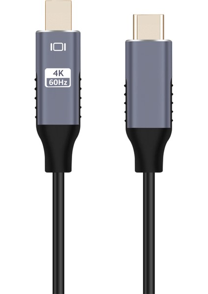 USB C Ila Mini Displayport Kablosu USB Tip C Thunderbolt 3 Için Mini Dp Kablosu 4K Adaptör Kablosu (Yurt Dışından)