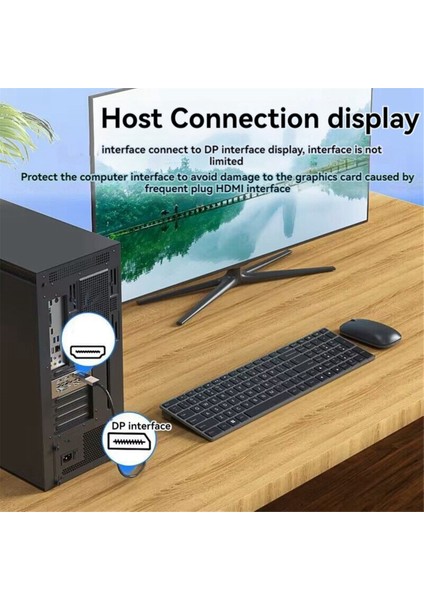 HDMI ile Uyumlu Dp Kablo Dönüştürücü Dizüstü Bilgisayar Ana Bilgisayar Harici Monitör Tv ile Hd 4K 60Hz Bağlantı Kablosu (Yurt Dışından) indirimleri