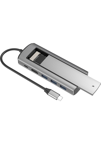 6 Arada USB Type-C Docking Istasyonu Çok Fonksiyonlu Hızlı Şarj Istasyonu Yerleştirme Istasyonu Sata Tek Sözleşmesi (Yurt Dışından) fiyatları