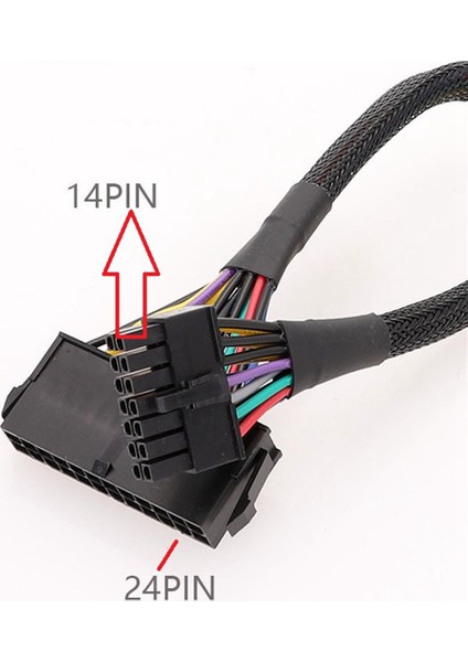 Atx 24PIN Ila 14PIN Güç Kaynağı Kablosu Lenovo Için Örgülü Kollu Kablo (Yurt Dışından) fiyatları