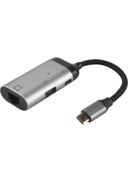 3 Tip-C-Gigabit Ethernet RJ45 Lan Pd Şarj USB C USB C Tv Pc MacBook Samsung S20 (Yurt Dışından) fiyatları