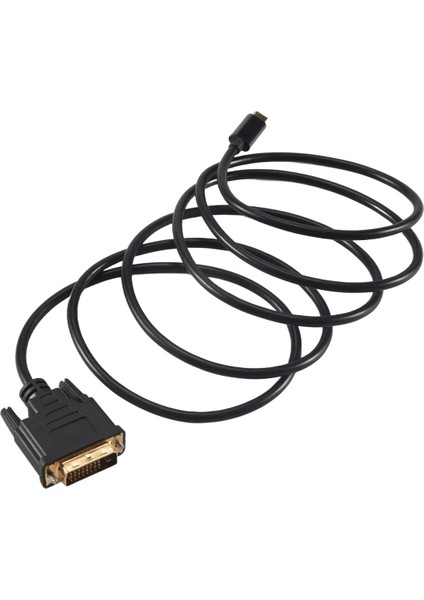 USB C Tipi - DVI Kablosu USB Tip C - DVI 24+1 Adaptör 4K 30Hz (6ft/1.8m) 2017/2016 MacBook Pro Için Thunderbolt 3 Için (Yurt Dışından)