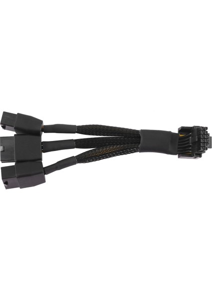 3X8PIN Pcı-E Ila 16PIN (12+4) Pcı-E 5.0 12VHPWR Konektörü 90 Derece Dirsek Kablosu Gpu RTX4090 RTX4080 Serisi P8X3 Ila 16PIN-B (Yurt Dışından)