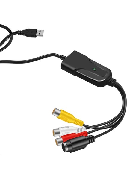 USB 2.0 Video Yakalama Kartı Av Rca Dıgıce - USB Dönüştürücü Taşınabilir Adaptör Video Kablosu Dv/vhs Tv DVD Eve Kullanım 7 (Yurt Dışından)