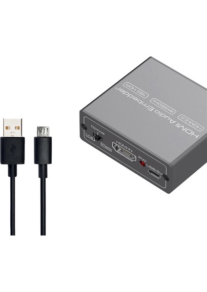 HDMI Uyumlu Ses Dönüştürücü 4K 60Hz HDMI Audio Extractor Adaptör Video Ses Sericilik Gömülü Adaptörü (Yurt Dışından) modelleri