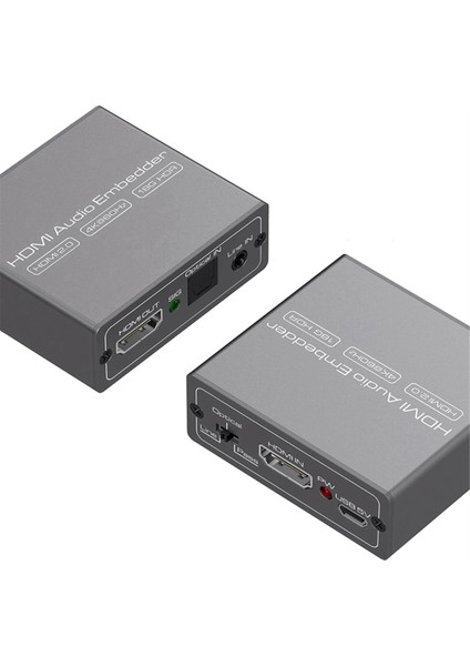 HDMI Uyumlu Ses Dönüştürücü 4K 60Hz HDMI Audio Extractor Adaptör Video Ses Sericilik Gömülü Adaptörü (Yurt Dışından) fırsatları