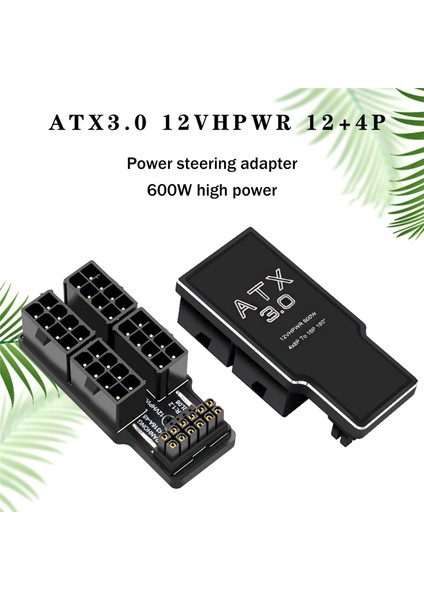 4X8PIN 40 Serisi Grafik Kartı Atx3.0 12VHPWR 12+4p 600W 180 Derece Güç Dönüştürücü 4080 4090 Grafik Kartı Gümüş (Yurt Dışından) fiyatları