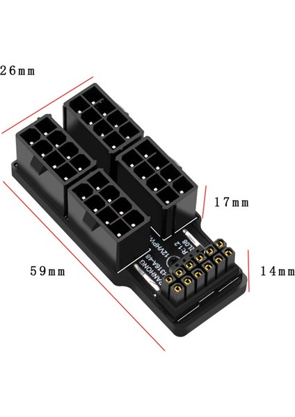 4X8PIN 40 Serisi Grafik Kartı Atx3.0 12VHPWR 12+4p 600W 180 Derece Güç Dönüştürücü 4080 4090 Grafik Kartı Gümüş (Yurt Dışından) indirimleri