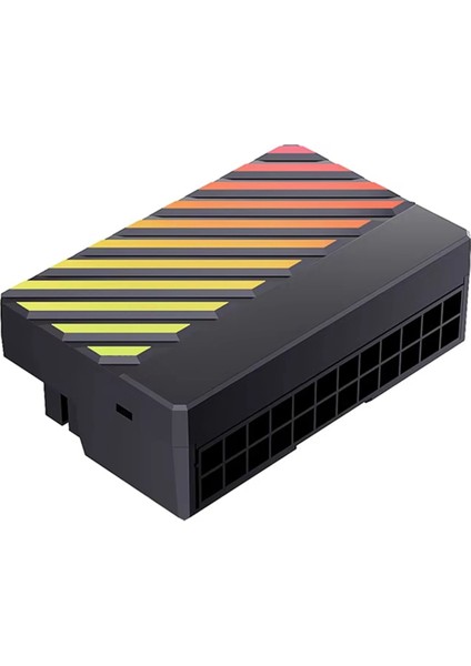 Atx 24PIN Argb Adaptör 90 ° Dönüştürücü 24PIN Rgb Güç Kablosu Adaptörü 24PLN Anakart Güç Kaynağı Siyah (Yurt Dışından) fırsatları