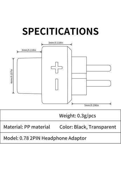 2pcs Dişi - 0.78 2 Pinli Erkek Kulaklık Adaptörü Shuoer İLETKEN/ŞARKICI/SOLIST/EJ07/TAPE Pro B Için Kulaklık Kulaksına (Yurt Dışından) modelleri
