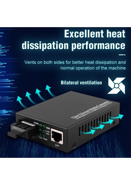 Dahili 1gb Çok Modlu Sc Alıcı-Veren Gigabit Çift Fiber Ortam Dönüştürücü 100/1000M RJ45 Ila 1000BASE-LX 2km Ab Fiş (Yurt Dışından) fırsatları