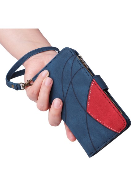 Samsung Galaxy S24 Fe Için Flip Case, Manyetik Kapatmalı Fermuarlı Cüzdan Kılıfı, 9 Kartlık ve Bileklik (Yurt Dışından) fiyatları