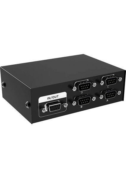 RS232 Anahtar 4 In 1 Out RS232 Seri Db9 Pın Swıtcher 4x1 Pc Konsolu Yazıcı Paylaşımı Seçici Denetleyicisi Için (Yurt Dışından)