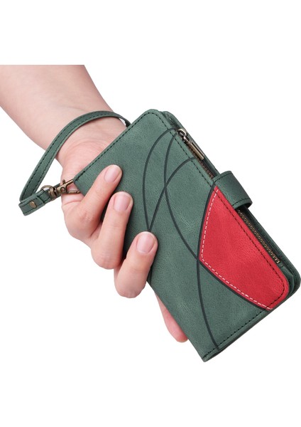 Oppo A94 4g/reno 5f Için Flip Case, Manyetik Kapatmalı Fermuarlı Cüzdan Kılıfı, 9 Kartlık ve Bileklik (Yurt Dışından) fiyatları