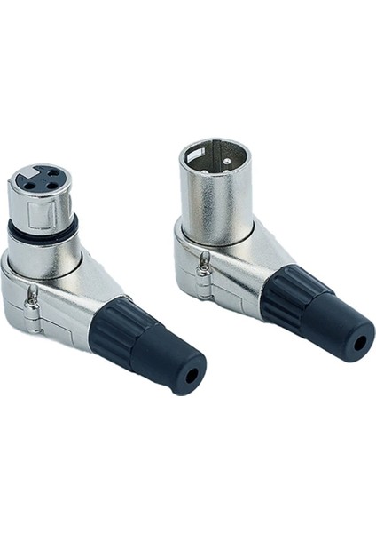 1pair 3pin Dik Açılı Xlr Konektörü Erkek ve Dişi Xlr 3 Pin Micphone Fiş Ses Kablosu Konnektörü (Yurt Dışından) modelleri