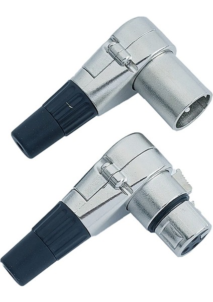 1pair 3pin Dik Açılı Xlr Konektörü Erkek ve Dişi Xlr 3 Pin Micphone Fiş Ses Kablosu Konnektörü (Yurt Dışından) fırsatları