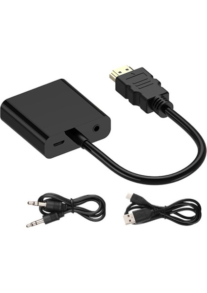 Hd 1080P HDMI ile Uyumlu VGA Dönüştürücü Ses Kablosu ile HDMI ile Uyumlu VGA Video Video Kablosu Dizüstü Bilgisayar Projektörü Için (Yurt Dışından) modelleri