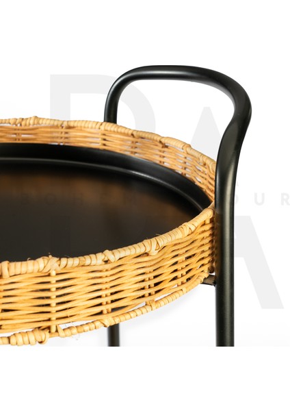 Tekerlekli Rattan Yan Sehpa fiyatları