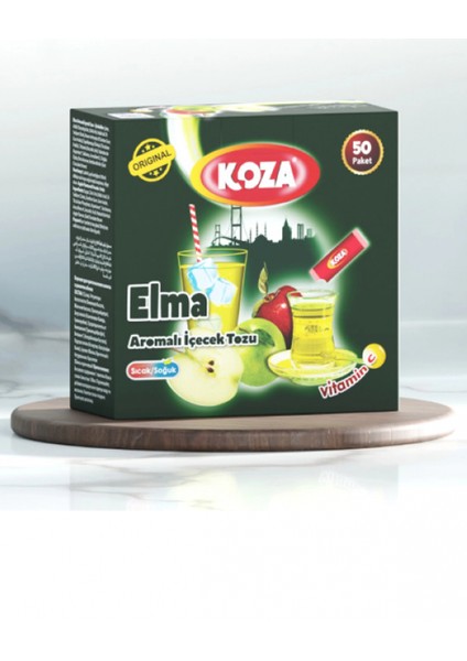 Koza Tek Içimlik Elma Aromalı Toz Içecek 50'li