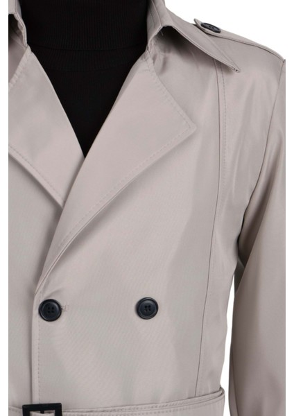 Zyf Erkek Kruvaze Midi Boy Bej Trençkot – Dayanıklı Kumaşlı, Uzun Kollu ve Şık Günlük Tasarım fırsatları