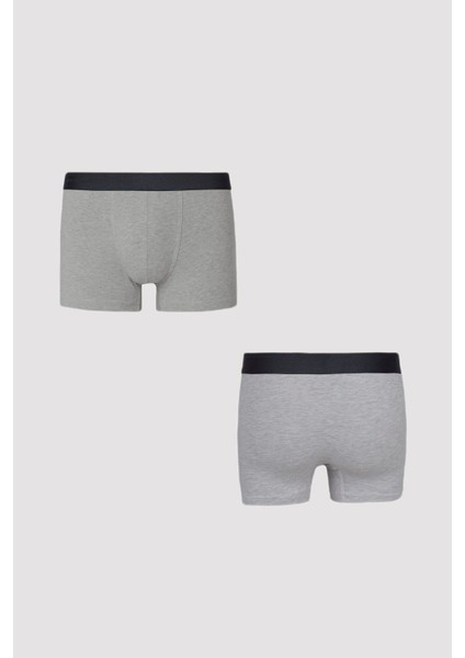Erkek Düz Paça Pamuklu Likralı Karışık Renk Boxer 8'li Paket – Günlük Kullanıma Uygun Rahat ve Esnek İç Giyim