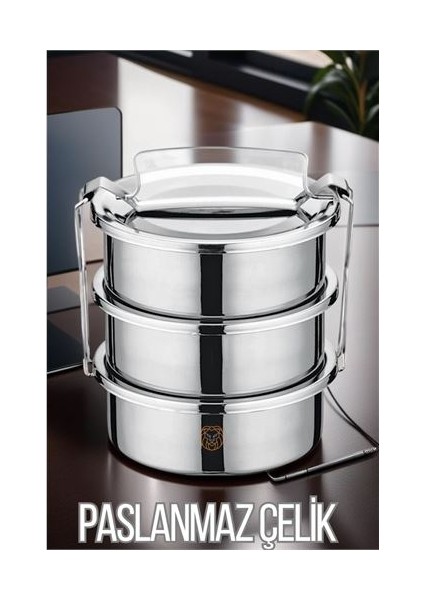 Turk Sefer Tası Paslanmaz Çelik Yemek Kabı 17 cm - LKM4986-8951