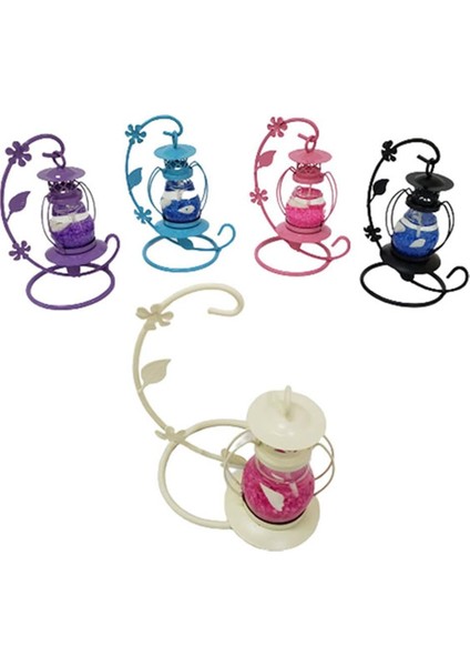 Dekoratif Jel Mum Fener Orta Boy Mor fiyatları