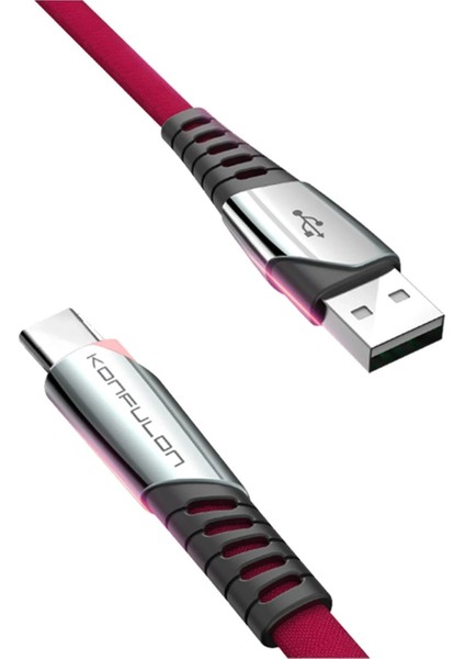 DC18 Type-C Kablo 1m 5A - KIRMIZI-(5796) - BKS2510-6476