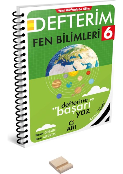 6.sınıf Fen Bilimleri Defterim ve Telefon Standı