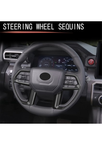 2024 Karbon Fiber Için Araba Direksiyon Simidi Düğme Çerçevesi (Yurt Dışından)