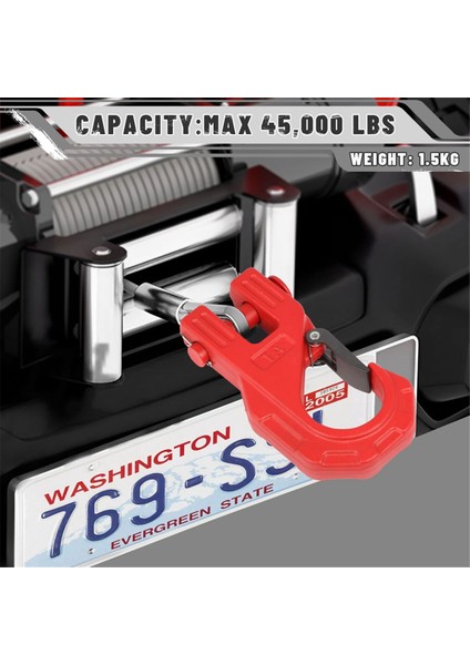 38IN Vinç Kancası Ağır Hizmet Tipi Sentetik Halat Vinç Kablosu Atv Utvb (Yurt Dışından) indirimleri