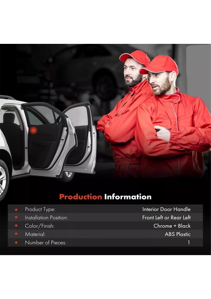 1 Çift Iç Kapı Kolu Çekmecesi Krom+Siyah Yaris Için (Yurt Dışından) modelleri