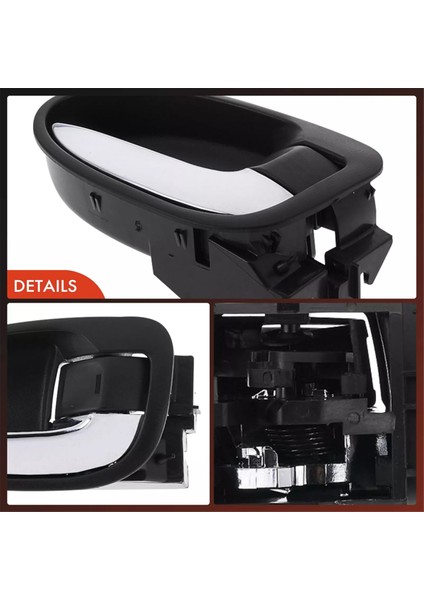 1 Çift Iç Kapı Kolu Çekmecesi Krom+Siyah Yaris Için (Yurt Dışından) fırsatları