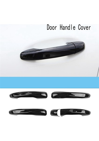 4 Adet Siyah Araba Kapı Kolu Kapağı Döşemesi (Yurt Dışından)