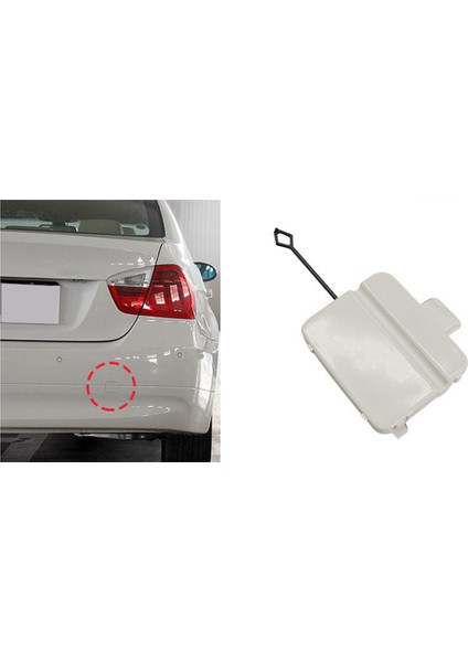 Arka Tampon Çekme Kancası Göz Kapağı 51127187542 3 Serisi E90 Beyaz (Yurt Dışından) indirimleri