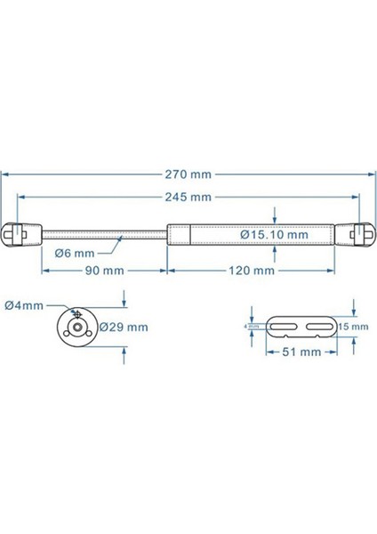 Mutfak Dolabı Kapı Sabitleme Yumuşak Kapanma Menteşesi Hidrolik Kaldırma Amortisörü 150N (Yurt Dışından) modelleri