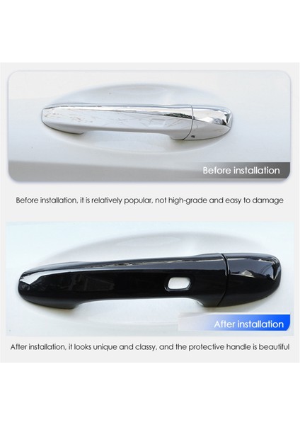 4 Adet Dış Kapı Kolu Kapağı Çıkartmaları Cla W213 W205 15-24 B (Yurt Dışından) indirimleri