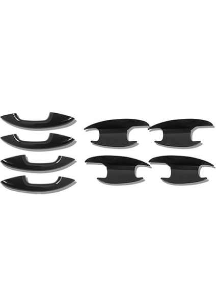 8 Adet Dış Kapı Kolu Kılıfı + Kapı Çekmecesi Kase Trim Stickerı (Yurt Dışından)