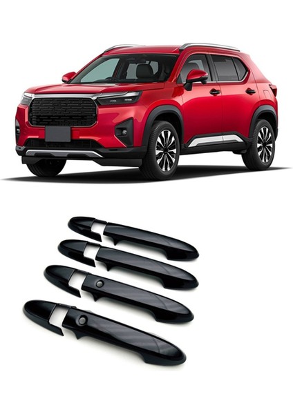 Araba Dış Kapı Kolu Kapağı Trim Koruyucu Siyah (Yurt Dışından)