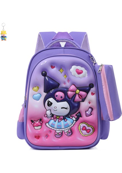 Kulomi Sırt Çantası Sofia Karikatür Okul Çantası Prenses Elsa Çocuk Okul Çantası 3D Üç Boyutlu Sırt Çantası (Yurt Dışından)