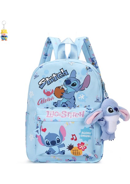 Stitch Çocuk Sırt Çantası Karikatür Okul Çantası Anaokulu Öğrenci Okul Çantası Sevimli Sırt Çantası Çok Yönlü Kız Sırt (Yurt Dışından)