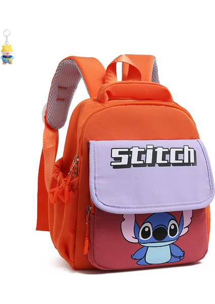 Stitch Karikatür Okul Çantası Çocuk Sırt Çantası Erkek ve Kız Öğrenci Okul Çantası Büyük Kapasiteli Anaokulu Sevimli Sırt (Yurt Dışından)