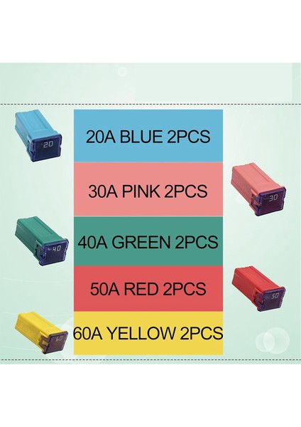 10 Adet Otomotiv Uzun Profil Kutu Şekilli Mikro Sigortalar Kutu Şekilli Sigorta (Yurt Dışından) indirimleri