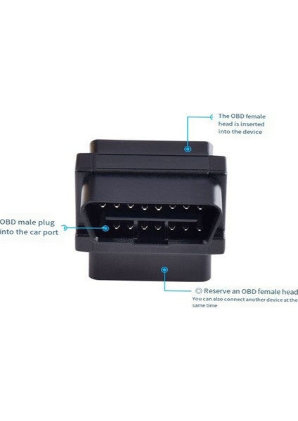 Obd Kablo Adaptörü Tanılama Genişleticisi Için Obd2 Adaptörüa (Yurt Dışından)