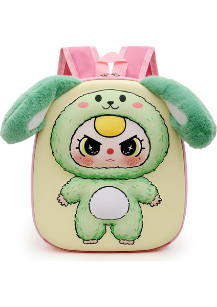 Sevimli Karikatür Sert Kabuklu Çanta Anaokulu Erkek ve Kız Okul Çantası Gündelik Çok Yönlü Modaya Uygun Sırt Çantası (Yurt Dışından)